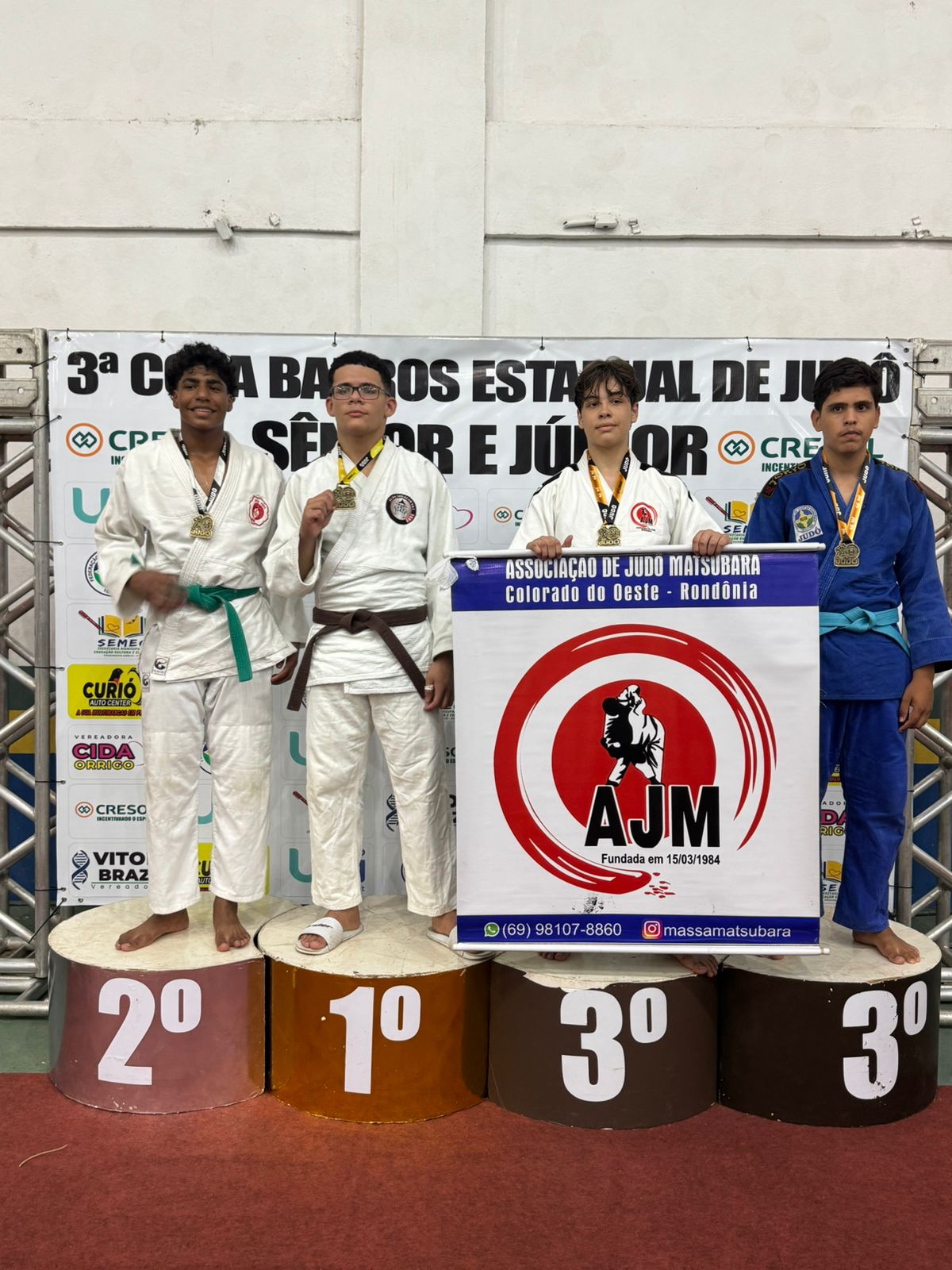 Felipe Cruz de Souza(Prata) CADETE MASCULINO MÉDIO (-81kg)